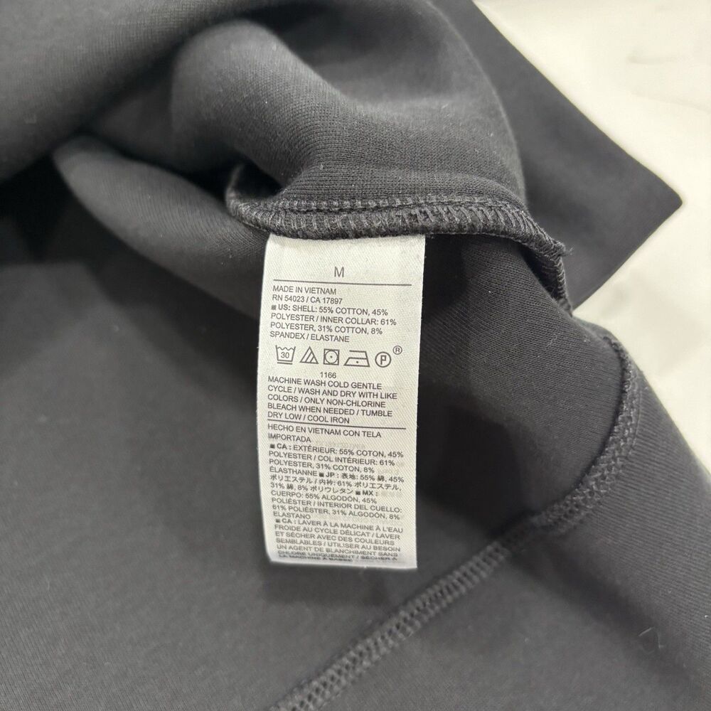Banana Republic Set Womens Size Medium Large Black Sweat Tracksuit Wide Leg NWT - Picture 5 of 8